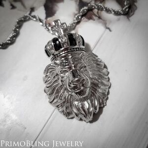Stainless steel King Lion Necklace